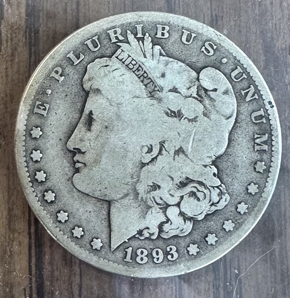 1893-S Morgan Dollar obverse