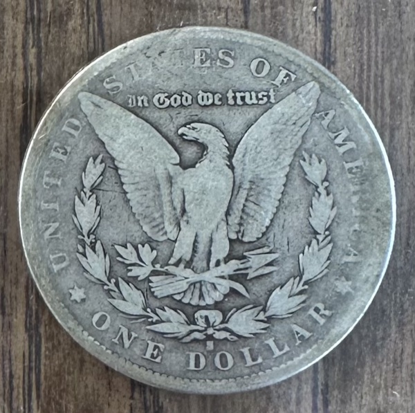 1893-S Morgan Silver Dollar — reverse