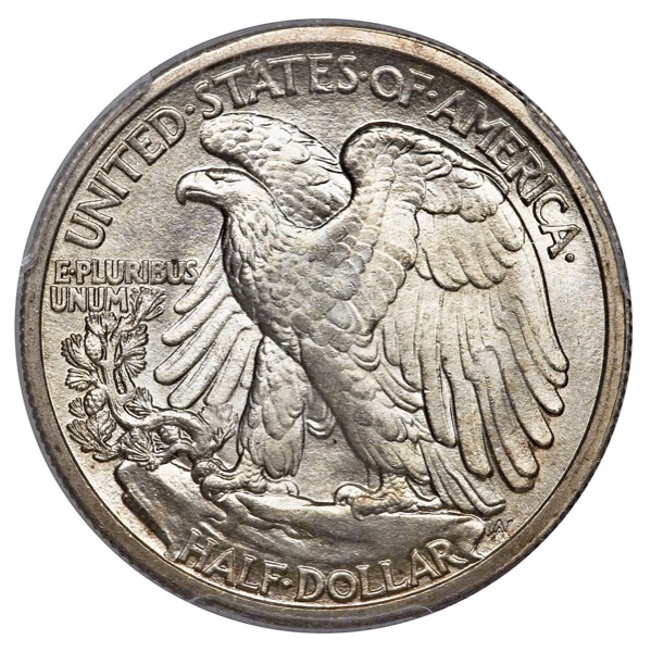 1921 Walking Liberty Half Dollar — reverse